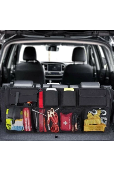 Araba Araç Içi 8 Cepli Oto Bagaj Düzenleyici Organizer Çanta Eşya Çantası - Resim 4