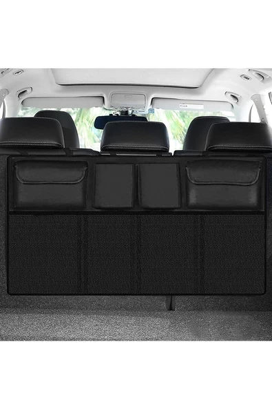 Araç Bagaj Organizer Bagaj Toplayıcı Araba Bagaj Organizer Siyah Araba/araç Bagaj Toplayıcı 8 Cepli - Resim 5