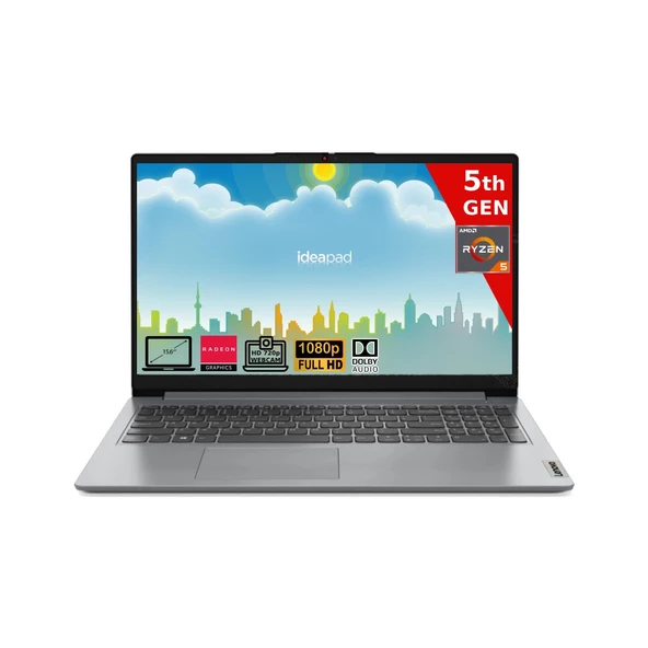 LENOVO IDEAPAD 1 82R400VRTX 15ALC7 AMD RYZEN 5-5625U 8GB DDR4 256GB SSD AMD RADEON GRAPHICS 15.6"FHD F.DOS