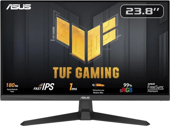 Asus TUF Gaming VG249Q3A 23.8" 1 ms Full HD IPS 180 Hz Oyuncu Monitörü - Teşhir ürün görseli 1