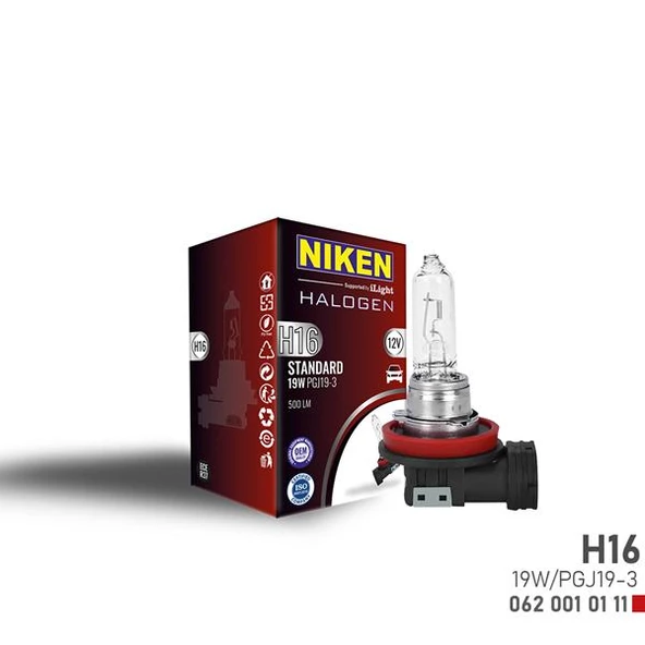 NIKEN H16 19W HALOJEN AMPUL PGJ19-3 12V