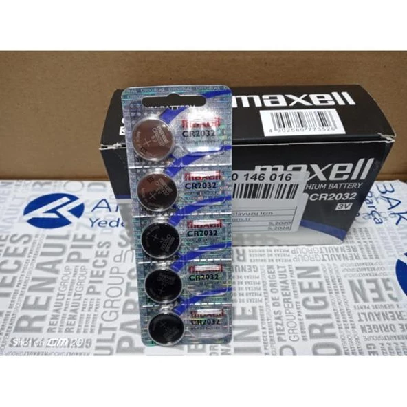 KUMANDA PİLİ MEGANE II 02 MEGANE III 08 FLUENCE 09 CR 2032