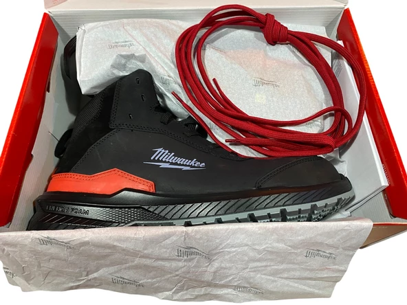 Milwaukee Flextred Yüksek Bilek İş Ayakkabısı Nubuk Deri S3S NO:41 4932493732 - 2