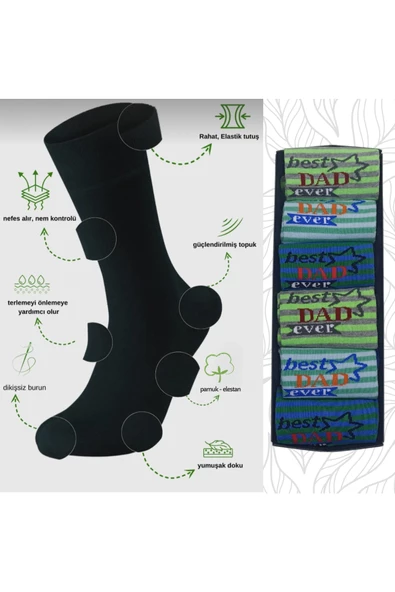 garanti çorap  Eğlenceli Desenli Unisex Soket 3 lü 1b - Resim 2