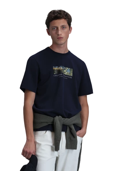 Lufian Minimalist Oversize Erkek T-Shirt - Kısa Kol - Günlük Kullanım - 2