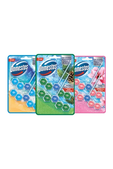 Domestos Okyanus + Çam + Manolya Wc Blok Tuvalet Bloğu 3'lü - 2