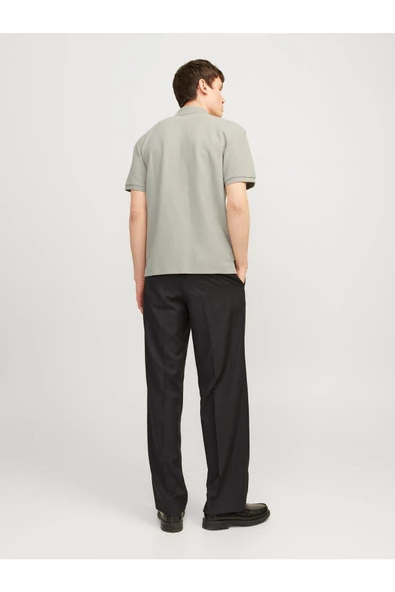 Jack&Jones Oversize Polo Yaka Minimalist Erkek T-Shirt - Kısa Kol - Resim 8