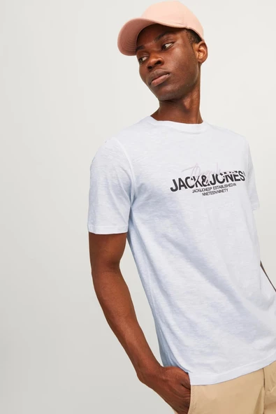 Jack&Jones Minimalist Erkek T-Shirt - Kısa Kol - Günlük - 12
