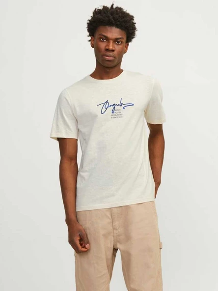 Jack&Jones Minimalist Erkek T-Shirt - Kısa Kol - Günlük