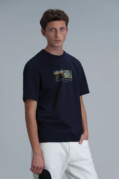 Lufian Minimalist Oversize Erkek T-Shirt - Kısa Kol - Günlük Kullanım - 10