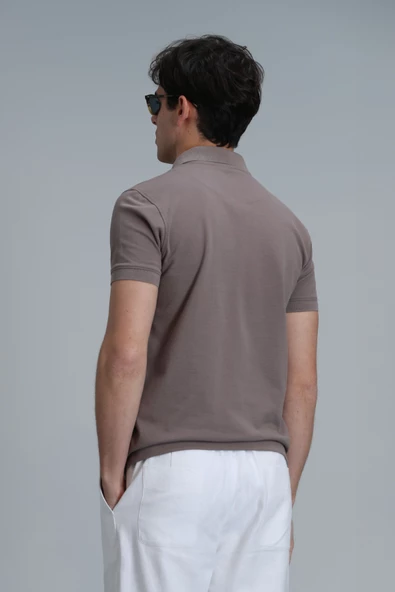 Lufian Minimalist Polo Yaka Kısa Kol Erkek T-Shirt - Günlük Şıklık - 12