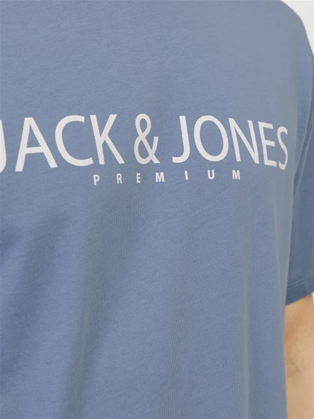 Jack&Jones Plus Oversize Minimalist Tişört - Kısa Kol Yuvarlak Yaka - Resim 9