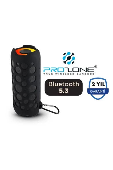 Prozone Rgb Led Işıklı Bluetooth Hoparlör ve Kulaklık Siyah