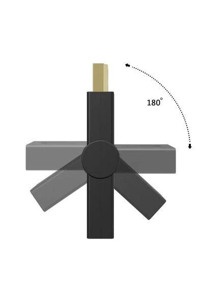Zilevo Hdmi Dirsek 270 Derece Dönebilen Hdmi To Hdmi Adaptör Çevirici Dönüştürücü Uzatma - Resim 2