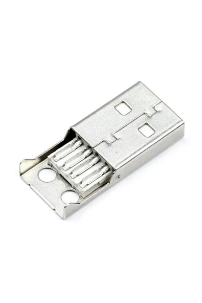 BASTORE Usb A Erkek Konnektör - Lehim Tipi - Plastik - Usb Erkek Söket - 3