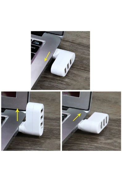 Alfais 4692b 4 Port Usb 2.0 Hub Çoklayıcı Çoğaltıcı 180 Derece - 5