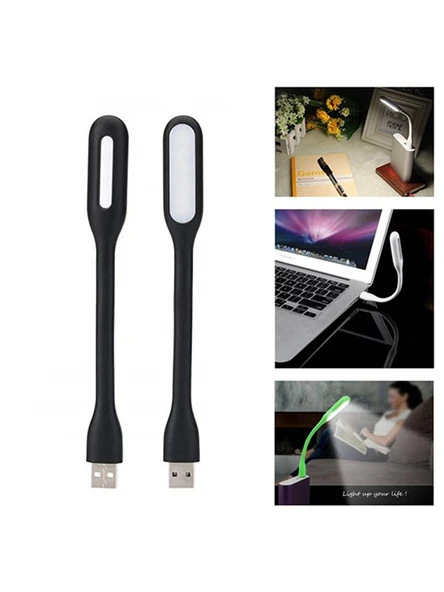 Kuvars Usb Led Light Lamba Okuma Lambası Mercekli Esnek Metal Boyunlu - 2