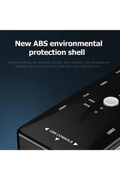 Alfais Marka: Al-4210 4 Port Usb Kvm Switch 4 Pc Kasa Tek Kontrol Çoklu Vga Kategori: Switchler - 3