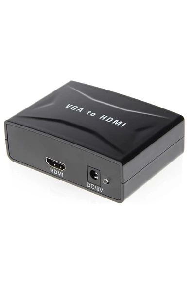 Zilevo Vga To Hdmi Ses Çıkış Destekli Çevirici Dönüştürücü Adaptör - Resim 4