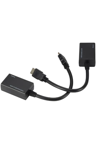 Alfais 4757 Hdmi Rj45 Cat5e 6 Extender Uzatıcı Uzatma Aparatı Adaptör 1080p - Resim 5