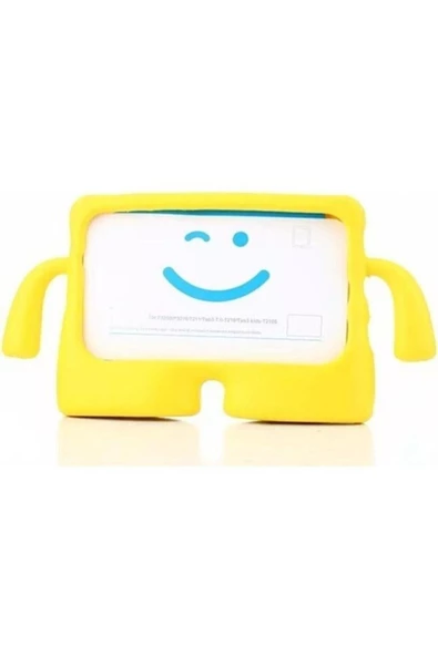 Ipad Pro 11 Uyumlu 2018/2020/2021 Kılıf Yumuşak Standlı Silikon Kids Çocuk Kılıfı  SARI