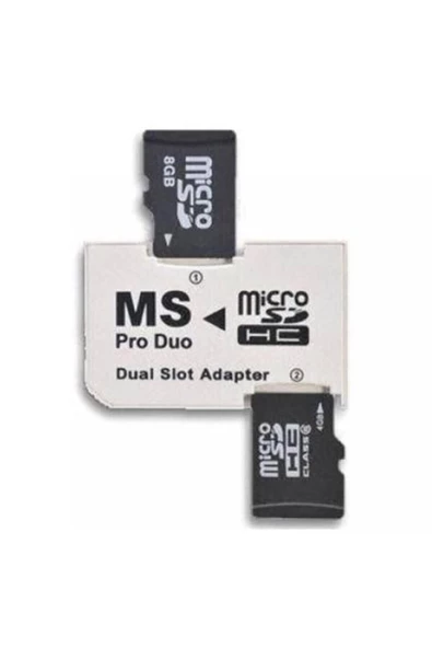 Zilevo 4304 Micro Sd Memory Stick Pro Duo Çevirici Dönüştürücü Hafıza Kartı Adaptörü - Resim 2