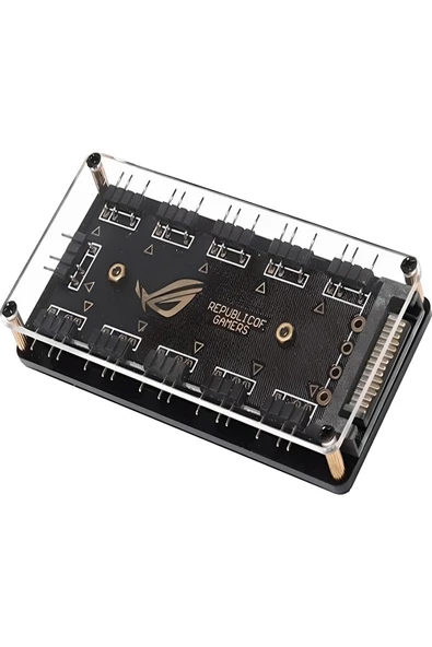 ulu Argb Rgb Led 3 Pin 11 Port 5V Sata Power Güç Fan Çoklayıcır Şerit Hub Kablo Splitter - 3