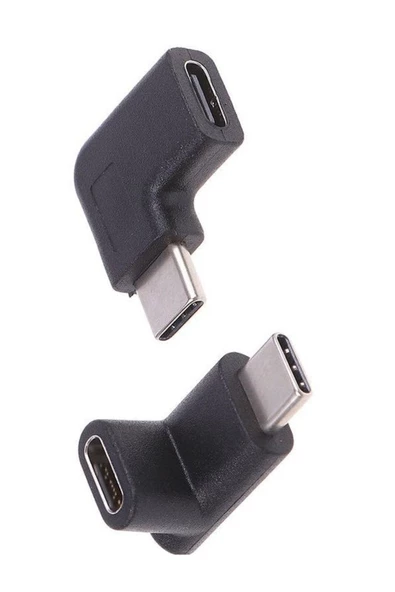 Zilevo Type C Dişi Erkek 90 Derece Dirsek 2in1 Çevirici Dönüştürücü Adaptör - 3