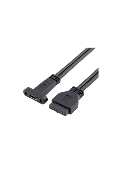 Zilevo Type C 19-20 Pin Dişi to Usb 3.0 Anakart Panel Pci Çevirici Kablosu - 3
