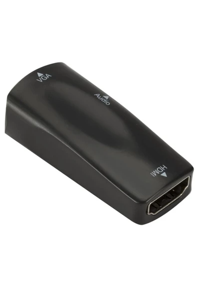 BASTORE Hdmi To Vga Monitör Ses Destekli Çevirici Dönüştürücü Adaptör Dişi Dişi Ses Kablosu - Resim 5
