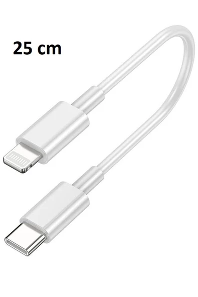 Zilevo Lightning To Usb Type C 20w Hızlı Şarj İphone Uyumlu Data Kablosu 0.25m Kısa Kablo 25cm - 3