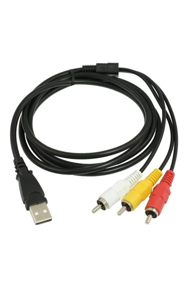 Zilevo Usb To 3 Rca Usb Lale Tos Görüntü Ve Ses Kablosu