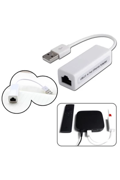 BASTORE Usb Ethernet Kartı Apple Macbook Uyumlu - Usb 2.0 - Resim 4