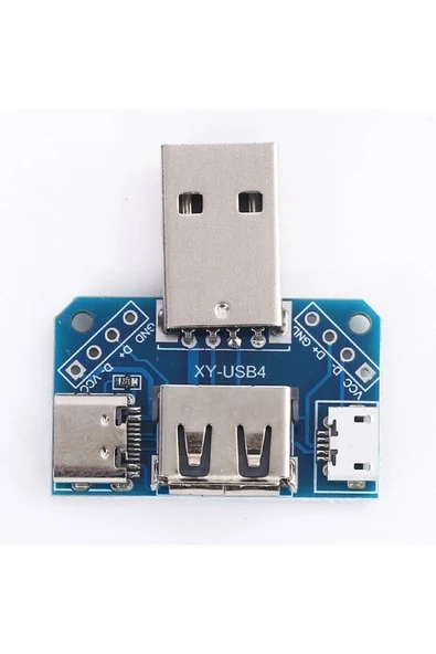 Zilevo Xy-usb4 Arduino Usb Dönüştürücü Terminal Micro Usb Type C Usb 3.1 - Resim 2