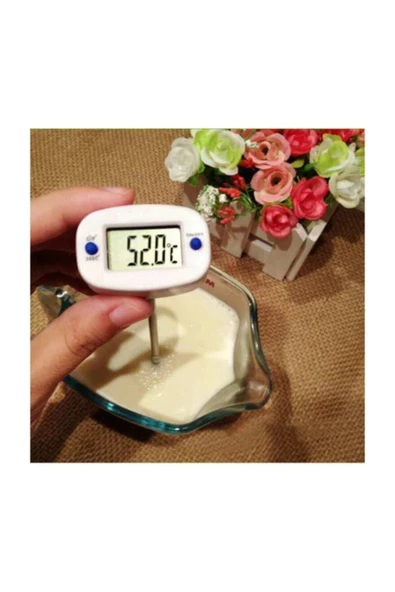 Thermo-Tech Yoğurt Mayalama Termometresi Mama Süt Gıda Et Termometresi Sıcaklık Ölçer - 5