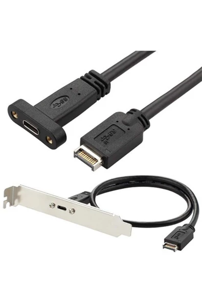 Zilevo Usb 3.1 Type E To Type C Type-e To Type-c 20 Pin Çevirici Kablo - Resim 2