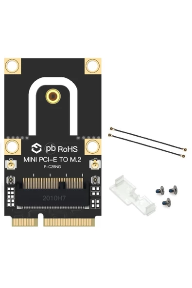 Alfais 5088 Mini Pci-e Express To M.2 Ngff Wifi Wireless Bluetooth Çevirici Dönüştürücü Kart - Resim 6