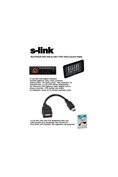 S-LINK Sl-taotg25m Mini Usb Dişi=--usb Erkek Otg - Resim 2
