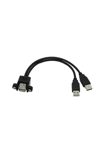 Zilevo 2x Usb A Erkek To 2x Usb A Dişi Panel Tipi Kablo - 30cm - 7