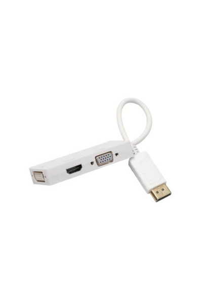 Zilevo Displayport To Hdmi Vga Dvi Çevirici Adaptör - Resim 4