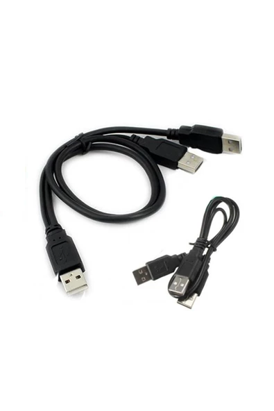 Zilevo Harici Diskler Için Usb Y Kablo 3 Ucu Usb Kablo - 3