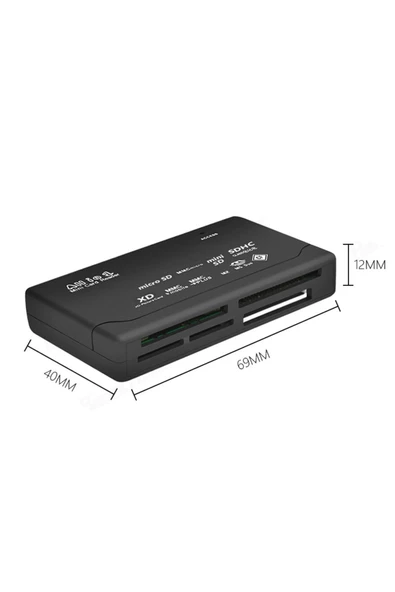 DNR Bilişim Usb 2.0 Kart Okuyucu Tf Cf Sd Mini Sd Sdhc Mmc Ms Xd Card Reader - 4