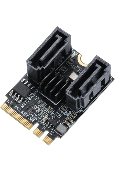 Alfais 4724 M.2 Key A+E to SATA3.0 Expansion WiFi Port Çevirici Çoklayıcı Adaptör - 2