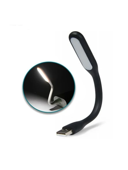 Kuvars Usb Led Light Lamba Okuma Lambası Mercekli Esnek Metal Boyunlu