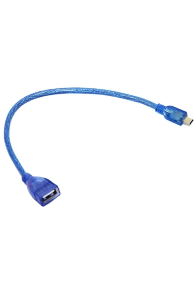 Zilevo 5 Pin Mini Usb Erkek - Usb Dişi Kablo 20cm - Resim 6