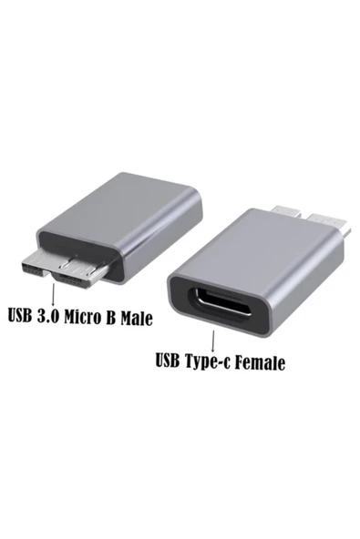 Zilevo Type C To Micro B Usb Çevirici Dönüştürücü Adaptör Bağlantı Aparatı - Resim 2