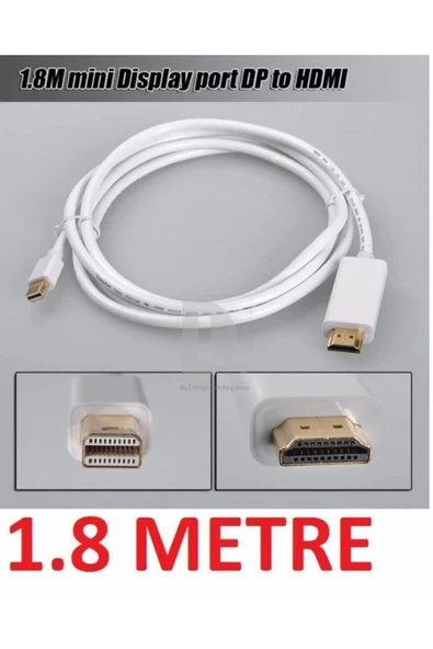 Zilevo Apple Macbook Mini Displayport (THUNDERBOLT) To Hdmı Kablo 1080p - 1.8m - Resim 7
