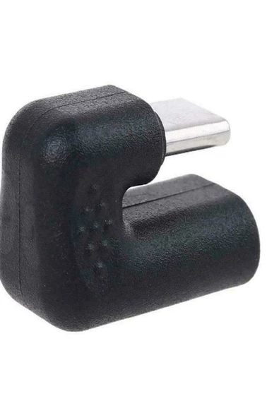 Alfais 5096 Type C To Type C Dişi Erkek 180 Derece Dirsek Çevirici Dönüştürücü Adaptör - Resim 5