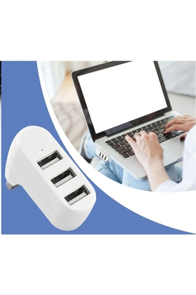 Alfais 4692b 4 Port Usb 2.0 Hub Çoklayıcı Çoğaltıcı 180 Derece - 2