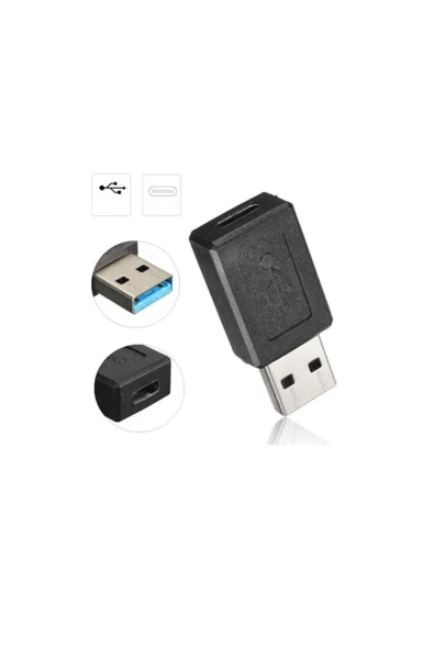 Zilevo Usb 3.0 Erkek To Usb 3.1 Type-c Dişi Çevirici Dönüştürücü Adaptör - Resim 2